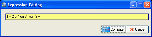 Screenshot of ESBCalc Pro Expression Evaluation