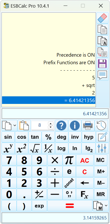 ESBCalc Pro screen shot