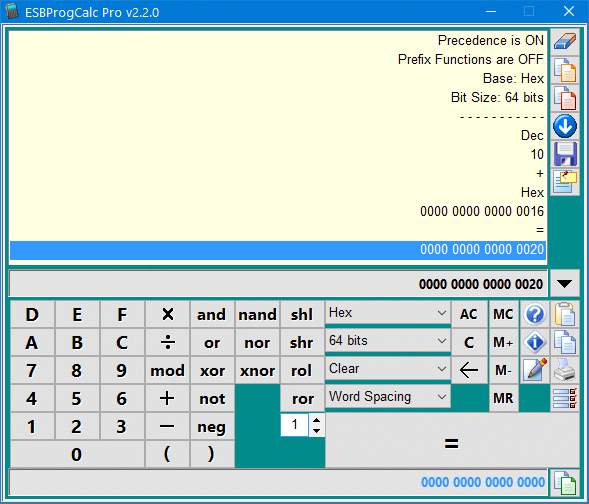 ESBProgCalc Pro - Programmers Calculator