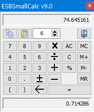 ESBSmallCalc Screen Shot