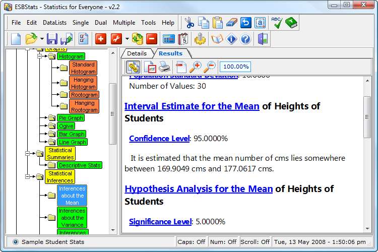 ESBStats Screen Shot