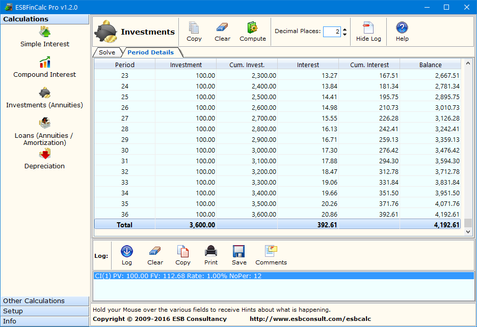 ESBFinCalc Pro ekran görüntüsü