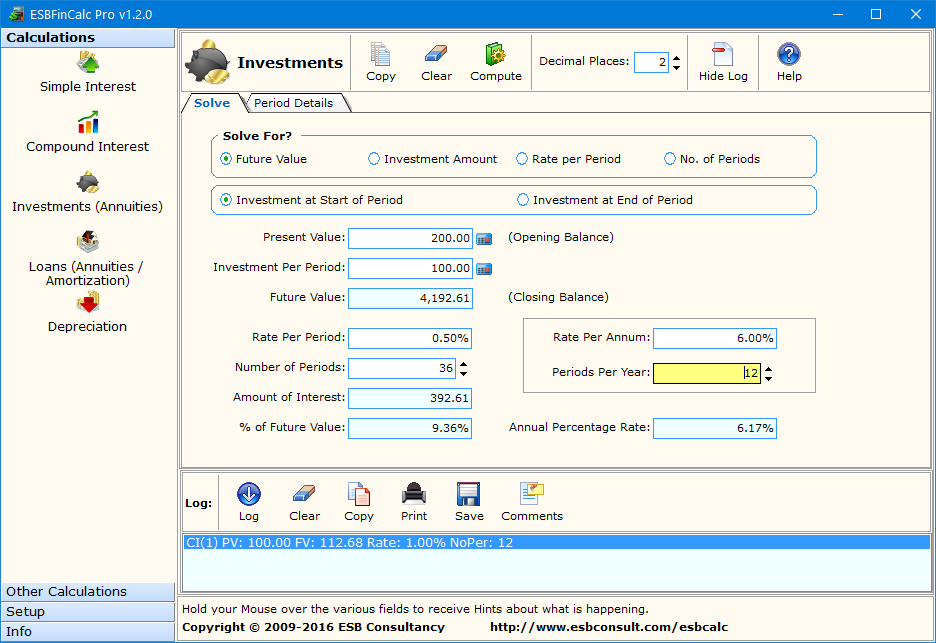 ESBFinCalc Pro ekran görüntüsü