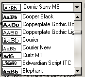 Font Selection