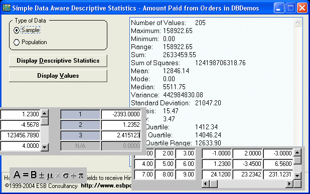 ESBPCS-Statcs Screen Shot